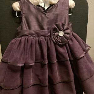Tahari Baby dress purple 12 months